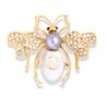 Broche de perlas anti-luz europeo y americano con forma de gota de aceite, mariposa, pájaro, tortuga, abeja, ramillete, insecto, animal, accesorios