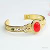 Pulsera de Ágata Roja de Guan Yu Calcedonia Verde Calcedonia Amarilla Pulsera Étnica Fábrica Venta al por Mayor Dropshipping S4022002