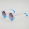 Gafas de Sol Unisex de Moda Versátiles con Protección UV, Color Dopamina, Forma de Flor de Bebé Linda, Color Gelatina