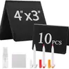 Quadro Negro Pequeno em V Transfronteiriço de Mesa para Exibição de Preço Cartão de Mensagem de Festa Apagável Sob Demanda Sub-Embalagem