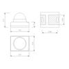 Bombilla Led con Cabeza de Bola 2835, con Lente para Iluminación Focalizada de 30 Grados, Bombilla Led Infrarroja SMD, Cabeza Convexa, Diodo de Bombilla de Alto Brillo