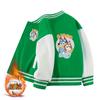 Abrigo para niños y niñas primavera, otoño e invierno Nuevo Bebé delgado terciopelo engrosado cárdigan combinable uniforme de béisbol infantil ropa exterior top