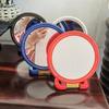 Espejo de maquillaje de plástico de doble cara creativo al por mayor de fábrica, espejo de maquillaje plegable de plástico para manualidades, espejo de tocador en stock, al por mayor