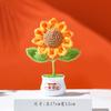 Examen de Ingreso a la Preparatoria Adorno de Maceta de Girasol de Escritorio Gana de un solo golpe Tejido a mano Terminado Pequeño Regalo Implicando Caja de Regalo para Examen de Ingreso a la Preparatoria