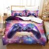 Kit de impressão digital de três peças Roupa de cama Jogo de controle Amazon Comércio exterior Têxtil para o lar Capa de edredom de quatro peças