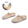 Pantuflas Baotou para Uso en Exteriores Verano 2026 Nueva Moda Sandalias Transpirables Versátiles Casuales de Media Punta para Mujer