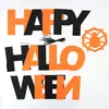 Decoración de banderín de Halloween para barra de diseño tela no tejida flor de papel letras de Feliz Halloween banderín colgante colorido DIY