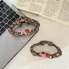 Pinza para el pelo de estilo nuevo Otoño e Invierno Coreano con Flor de Pedrería Estampado de Leopardo Pinza de Tiburón Accesorios para el Cabello Moda Francesa Pinza Retro