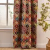 Decoración Navideña Americana Country Más Vendida de Amazon Dormitorio Sala de Estar Cortinas con Estampado Floral Blackout para Ventana Abuhardillada Venta al por Mayor de Fábrica