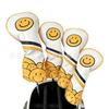 Comercio electrónico transfronterizo nuevos fabricantes venta al por mayor funda para palo de golf smiley lindo funda para palo de madera funda para palo push