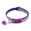 Collar para mascotas de dibujos animados de perro de 1 cm, multicolor, casual, correa para el cuello de gato, hebilla de plástico, ajustable, antipérdida
