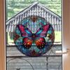 JD116 - Adhesivo de advertencia anticolisión con diseño de mariposa de Amazon transfronterizo, color 3D, adhesivo electrostático para vidrio de ventana, extraíble