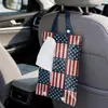 Bandera del Día de la Independencia de EE. UU. Caja de Pañuelos Accesorios para Coche Caja de Pañuelos para Colgar en el Respaldo del Asiento del Coche Caja de Pañuelos de Dibujos Animados