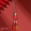 Atacado Mineral Cru Natural Alto Teor Cinábrio Vermelho Imperial Pingente da Sorte Pingente de Celular Chaveiro Acessório de Bolsa