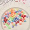 Acrílico 7*4mm Cuentas Planas de Luna y Estrella para Pulsera DIY Accesorios para Collares Cuentas de Dopamina Venta al por Mayor