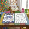 Compra directa transfronteriza de 10 pósters para colorear con temática espacial por paquete, divertido libro de dibujo de exploración, papel para colorear para niños