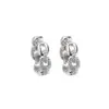 Nuevos Pendientes de Verano para el Trabajo, Clips para Orejas de Oro Rosa, Lujo Ligero, Únicos y Elegantes, Pendientes de Nicho Incrustados con Diamantes, Pendientes Elegantes para Mujer
