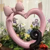 Nuevo Marco de Fotos de Amor Hueco de 40 pulgadas Globo de Película de Aluminio Decoración para Fiesta de Cumpleaños de Bebé Accesorios para Fotos de Boda