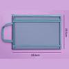 Bolsa de Archivo de Malla Transparente con Cremallera para Estudiante de Primaria Bolsa para Documentos A4 Bolsa de Mano para Examen Doble Capa Se Puede Imprimir Logo