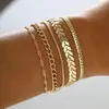 Set de Pulseras, Accesorios Decorativos, Pulsera Personalizada, Nuevo Set de Pulseras de Aleación Combinada, Popular Plata Moda Commuter Estilo Simple