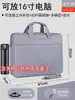 Bolso de mano para hombre, maletín de negocios de gran capacidad, para documentos y ordenador, de lona, negro, de alta gama, con logotipo personalizado