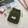 61262 Bolsa de Almacenamiento Suave de Terciopelo de Invierno con Forma de Corazón Pequeño Bolsa para Guardar Cosméticos de Estudiante Empaque de Productos para el Cuidado de la Piel para Viajes