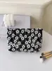 Bolsa Cosmética Pequeña Floral de Gran Capacidad Bolsa de Almacenamiento para Cuidado de la Piel Bolso de Mano para Salir Neceser Portátil Bolsa Interior