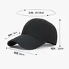 Gorra de béisbol de verano simple de secado rápido para hombres y mujeres, con parte superior suave, protección solar y visera larga que hace que la cara se vea más pequeña