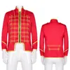 Halloween Europeo y Americano Navidad Corte Medieval Príncipe Chaqueta Steampunk Chaqueta Gótica de Cuello Alto Disfraz