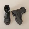 Estilo Británico Dr. Botas Martens Mujer 2026 Otoño Nuevo Punk Y2K Pequeñas Tacón Grueso Con Cordones Botines Botas de Motocicleta