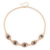 Joyería transfronteriza europea y americana estilo étnico combinable una sola capa exagerada cadena de cintura de ojo verde cadena corporal para vacaciones de ocio para mujeres