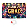 Banner de Couplet da Temporada de Formatura Transfronteiriça Conjunto de Três Peças Decoração de Fotos Layout de Atmosfera de Festa Pano de Fundo para Formatura 2026
