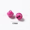 17mm Candy Color Paint Pequeno Sino Chaveiro Acessórios Pingente Feito à Mão DIY Metal Acessórios de Jóias para Animais de Estimação