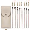 E instrumento pincel de maquiagem 8 pincel de maquiagem conjunto de escova de sombra conjunto completo de escova de maquiagem de cabelo macio fábrica atacado