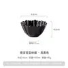 Plato Cerámico con Forma de Pétalo Cocido en Horno Estilo Retro para Uso Doméstico, Adecuado para Salsa para Fondue, Plato para Condimentos, Plato para Snacks, Plato para Sazonar, Plato Pequeño