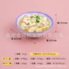 Adesivo de geladeira de comida local Tianshui oito tigelas de oito tesouros arroz doce carne de porco assada lembranças turísticas cartão grande para diversão
