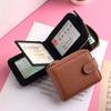 Funda para tarjeta bancaria, funda para tarjeta de licencia de conducir, gran capacidad, para certificados, multifunción, funda de cuero dos en uno.