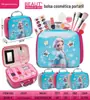 Cosméticos de Aniversário Infantil Paleta de Sombras Esmalte Blush Maleta Bolsa de Maquiagem Conjunto Brinquedo Casa de Brincar de Simulação