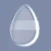 Esponja de Polvo Transparente, Forma de Gota de Agua, Redonda, Suave y Elástica, No Absorbe el Polvo, Herramienta de Belleza para Uso Seco y Húmedo, Aislamiento de Belleza y Fijación del Maquillaje