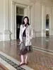 NEIHE 2026 Gabardina Casual Ligera Ligeramente para Exteriores con Botonadura Oculta para Mujer, Nuevo Modelo Otoño 260076