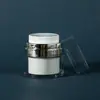 En stock Botella de Vacío Crema 30g50g Tipo Pulsador Doble Capa Bomba de Presión Botella Tanque de Crema Facial para Emulsión Cosmética