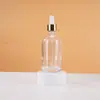El fabricante suministra frascos de vidrio con gotero de 100 ml, frascos con gotero dispensadores para productos de cuidado de la piel y aceites esenciales, y frascos de vidrio para muestras cosméticas