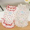 Saia Floral de Verão Suprimentos de Roupas para Cães e Gatos de Estimação Saia de Princesa Fresca de Primavera Bichon Fina e Respirável