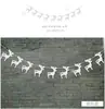 Guirnalda Creativa de 10 Árboles de Navidad de Papel 3D Cadena de Adornos Navideños Decoraciones Colgantes para Fiestas Suministros para Decoración de Pared y Techo