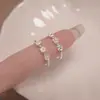 Anel Exquisito de Flor Tridimensional Doce para Mulheres, Simples e Fashion, Anel Aberto Elegante, Anel da Moda Estilo Ins para Dedo Indicador