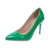 Zapatos Casuales de Tacón de Aguja de Talla Grande Transfronterizos para Mujer 2024 Primavera y Otoño Nuevos Zapatos de Moda de Charol de Tacón Alto para Mujer