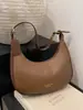 Bolsas Coreanas de Nicho de Luxo 2026 Novo Modelo Bolsa Hobo Meia-Lua Bolsa Bolinho Bolsa de Ombro/Axila de Couro Moda