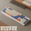Viper Km300 Silencioso Sensación Mecánica de Alto Valor Teclado y Ratón con Cable Set Tecla de Color a la Moda Cuaderno