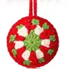 Nueva Estación Independiente Europea y Americana Moda Navideña Bola de Navidad Pura Hecha a Mano Tejida Decoración de Fiesta Adornos Colgantes para Comercio Exterior Transfronterizo