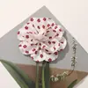 Atmósfera pura flor blanca pequeña impresión en tela rosa diy hecho a mano clip lateral accesorios para el cabello collar vestido accesorios de ropa
